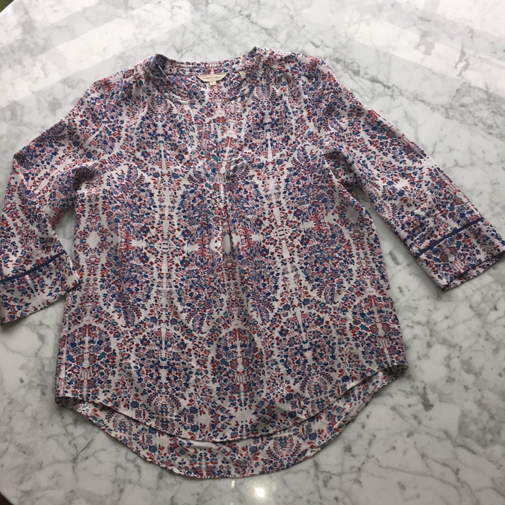 Beautiful silk print Rebecca Taylor top